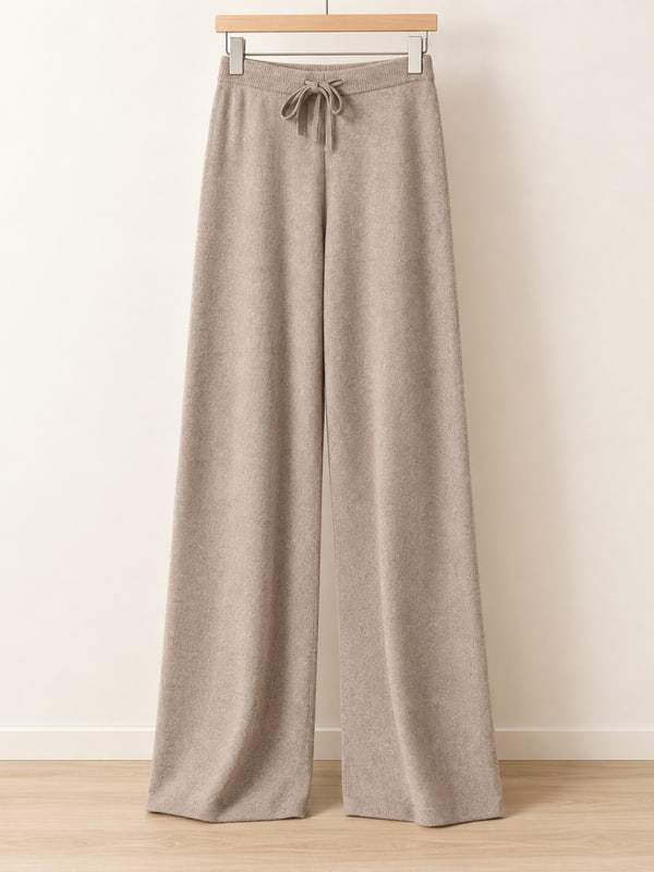 Pantaloni ampi in lana