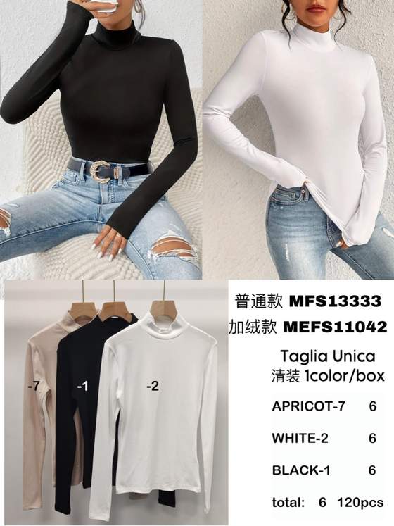 Maglia a collo alto nera