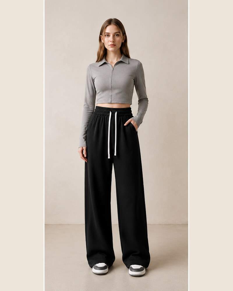 Pantaloni palazzo con coulisse