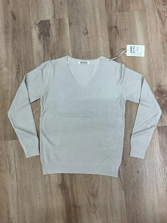 Maglia a V a maniche lunghe
