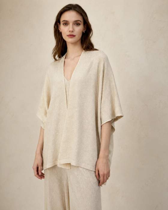Cardigan kimono ampio