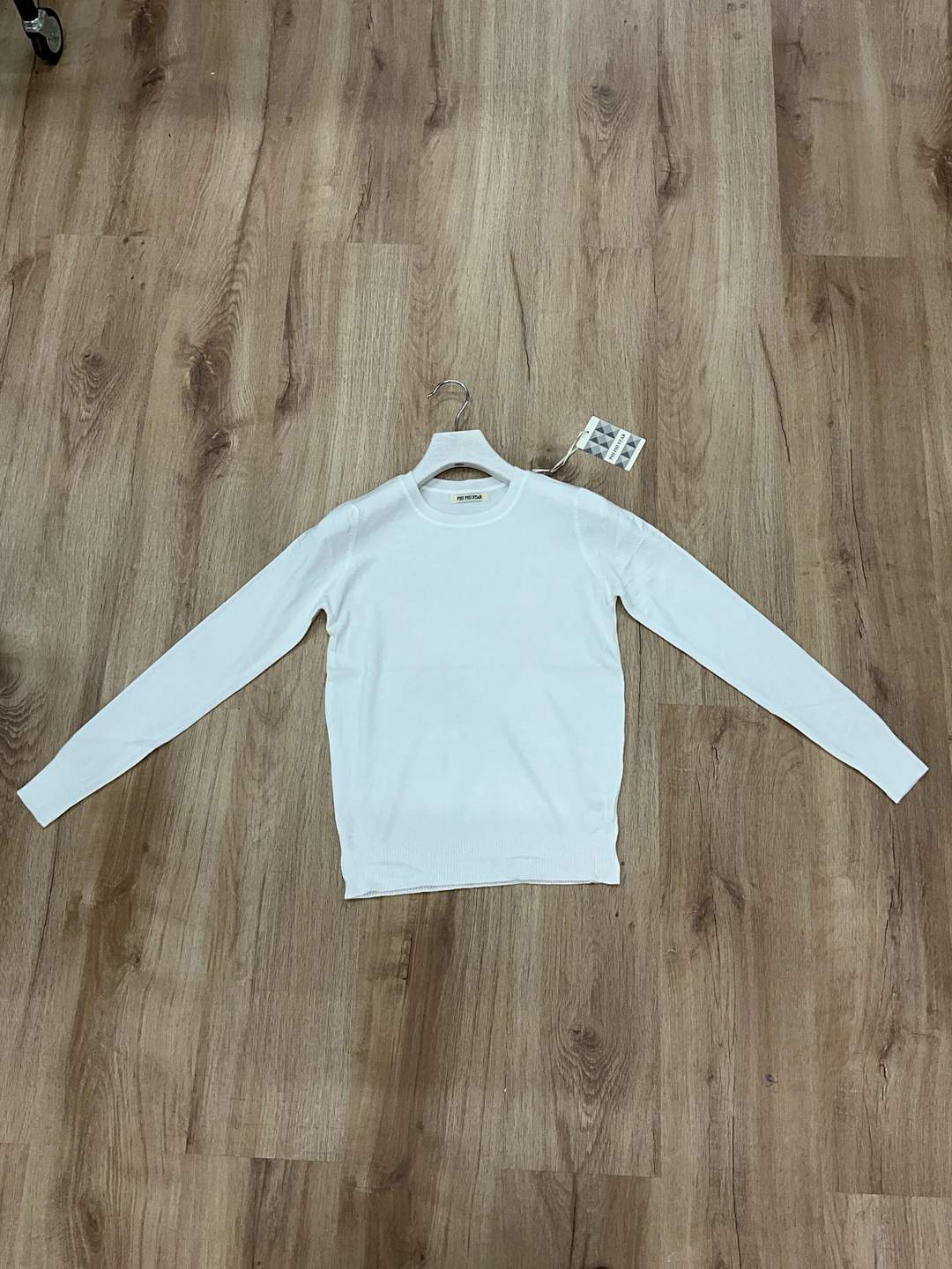 Maglia donna a manica lunga con girocollo
