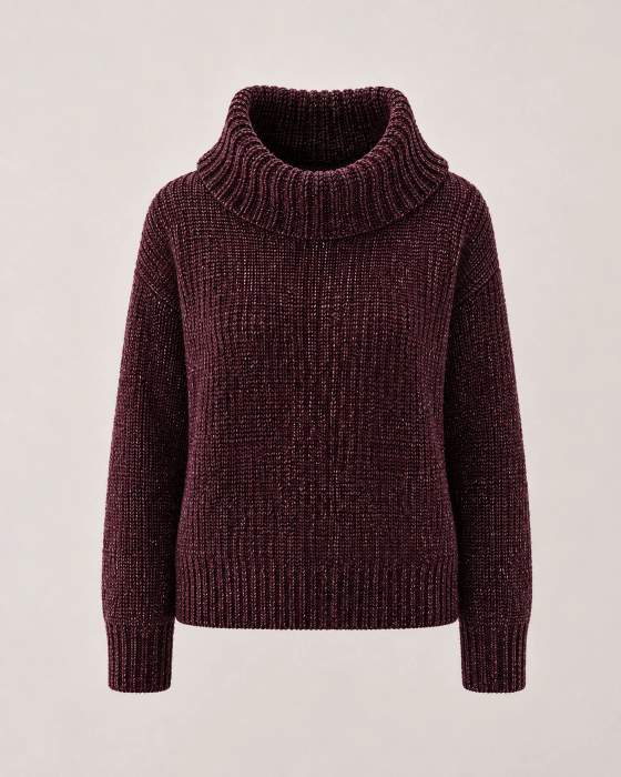 Maglione dolcevita in maglia