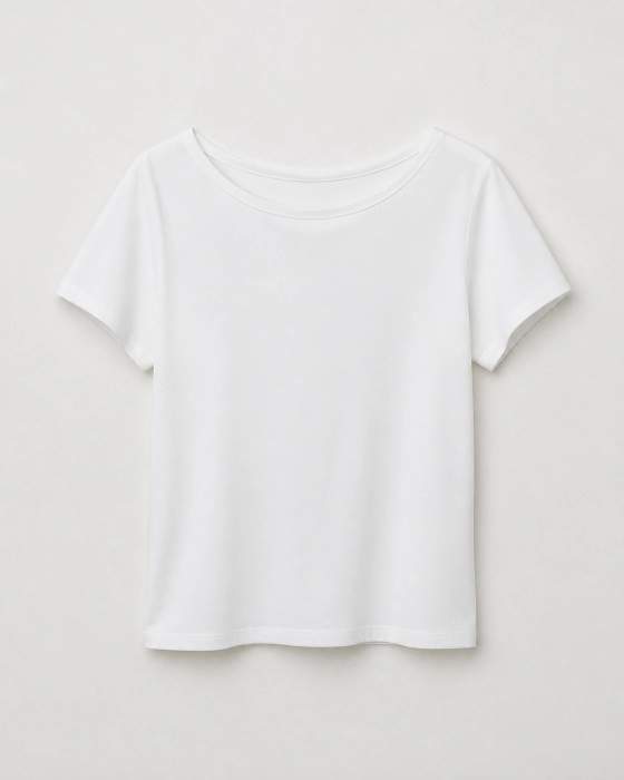 T-shirt basic girocollo a maniche corte