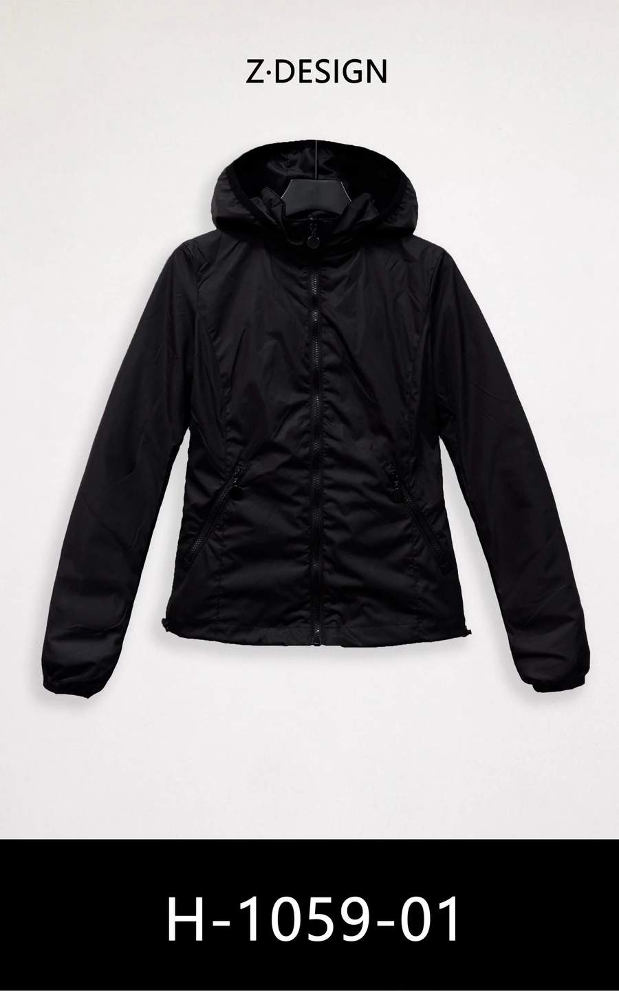 Giacca con cappuccio e zip
