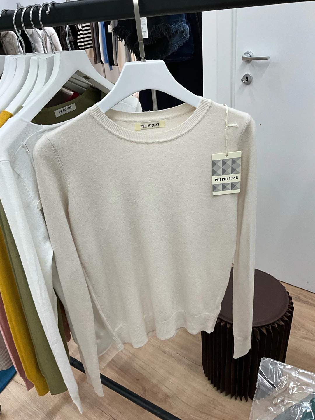 Maglia girocollo a maniche lunghe