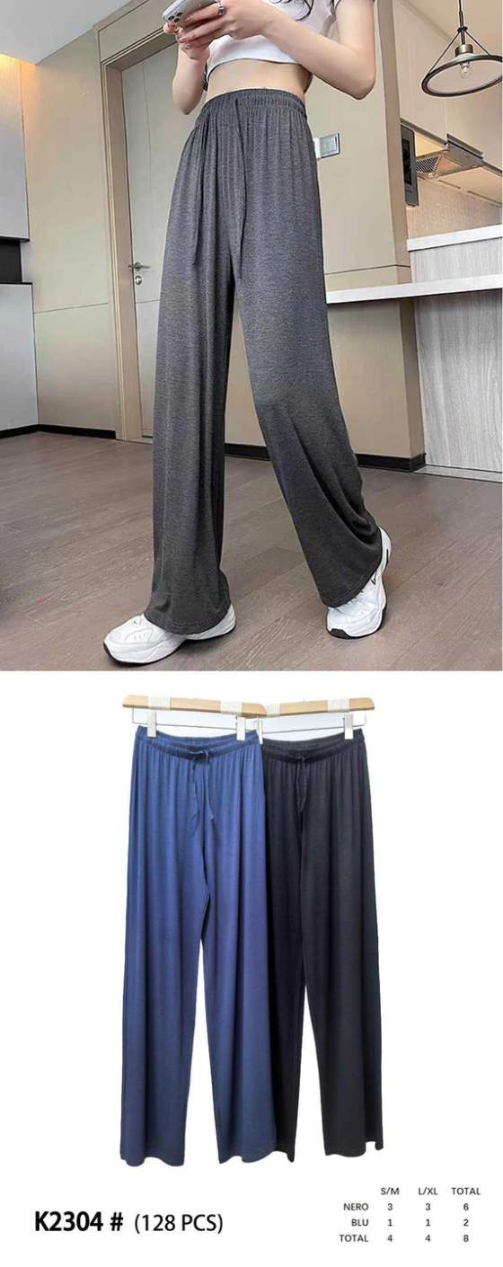 Pantaloni donna a gamba larga