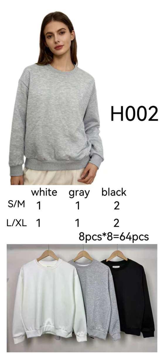 Felpa basic girocollo