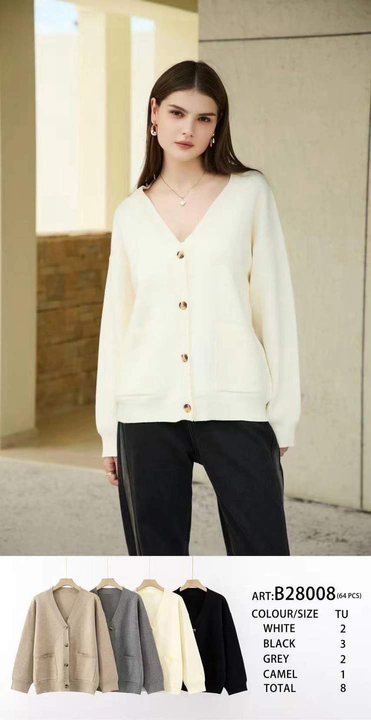 Cardigan con scollo a V