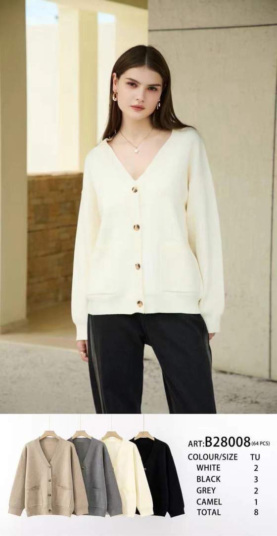 Cardigan con scollo a V
