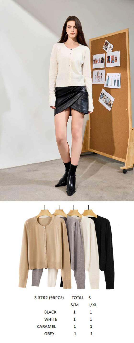 Cardigan in maglia con bottoni