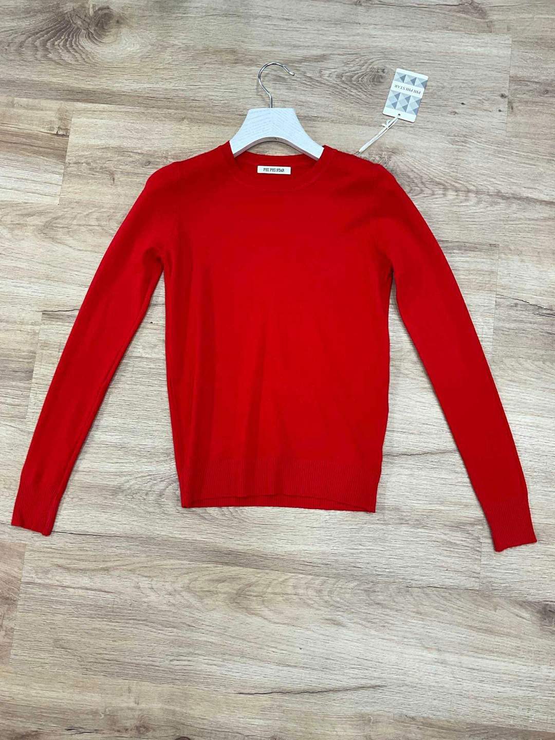 Maglia girocollo a maniche lunghe