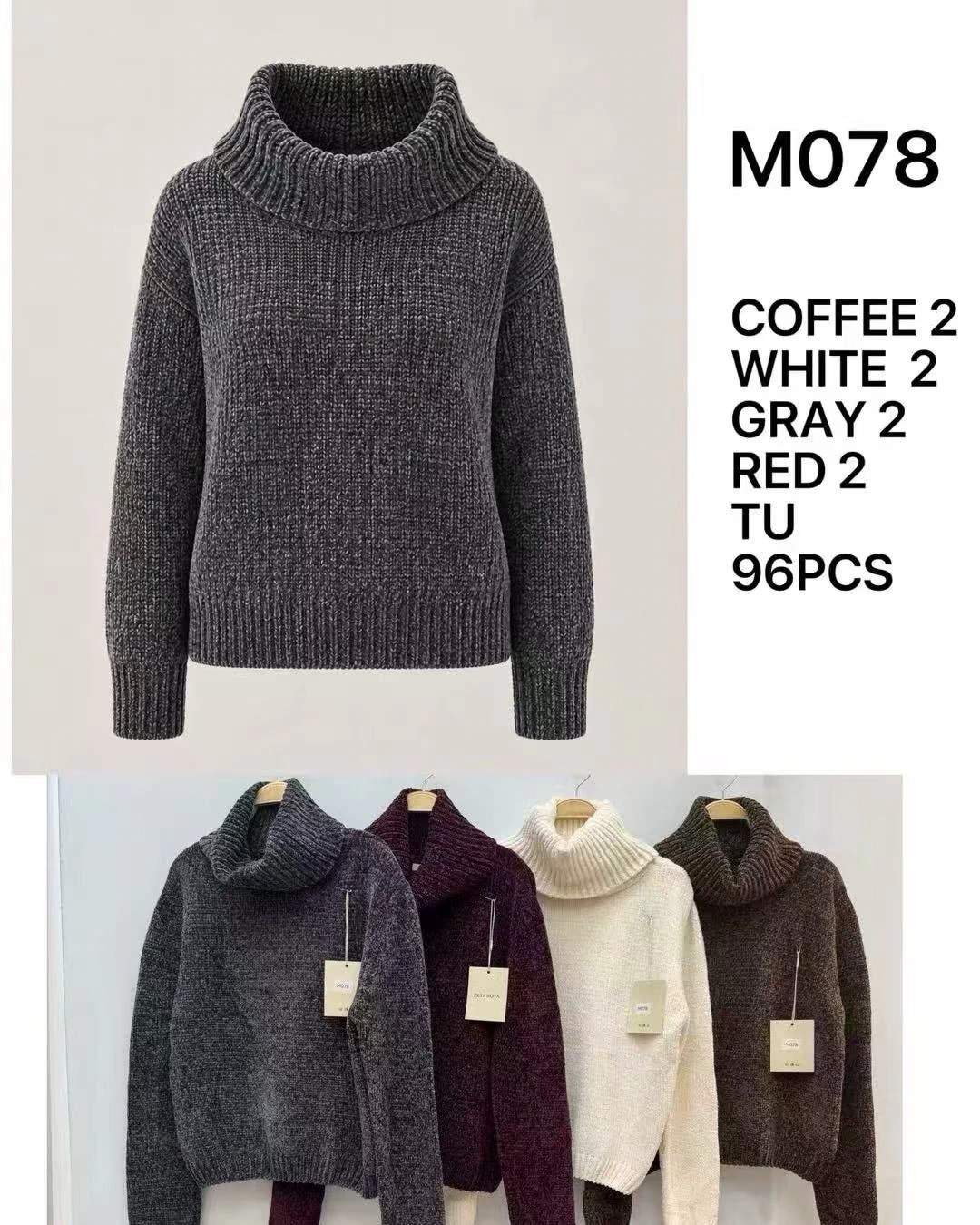 Maglione in maglia con scollo a V