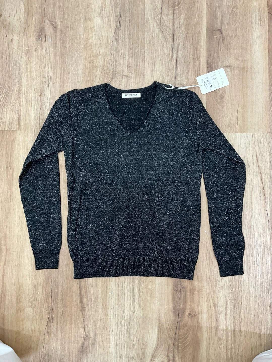 Maglia a maniche lunghe con scollo a V