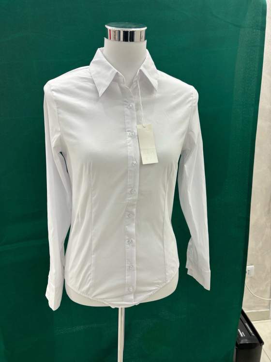 Camicia bianca a manica lunga