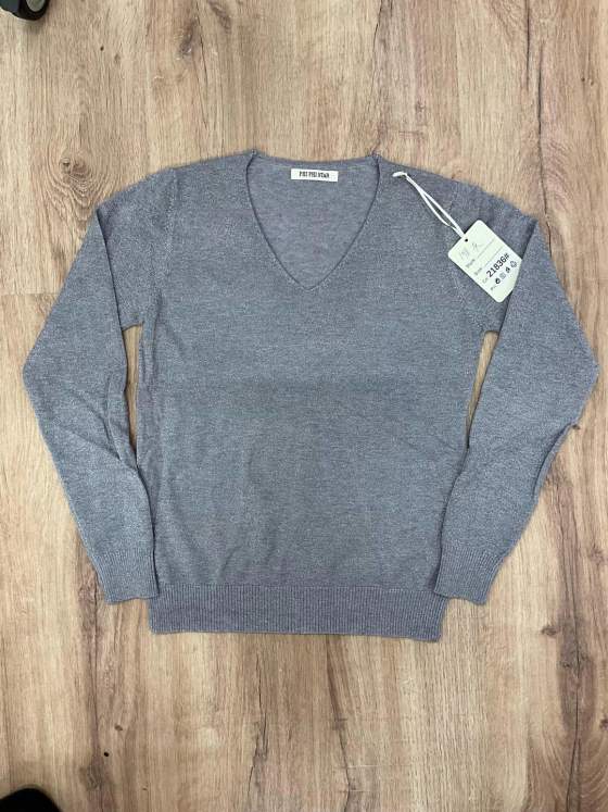 Maglia a maniche lunghe con scollo a V