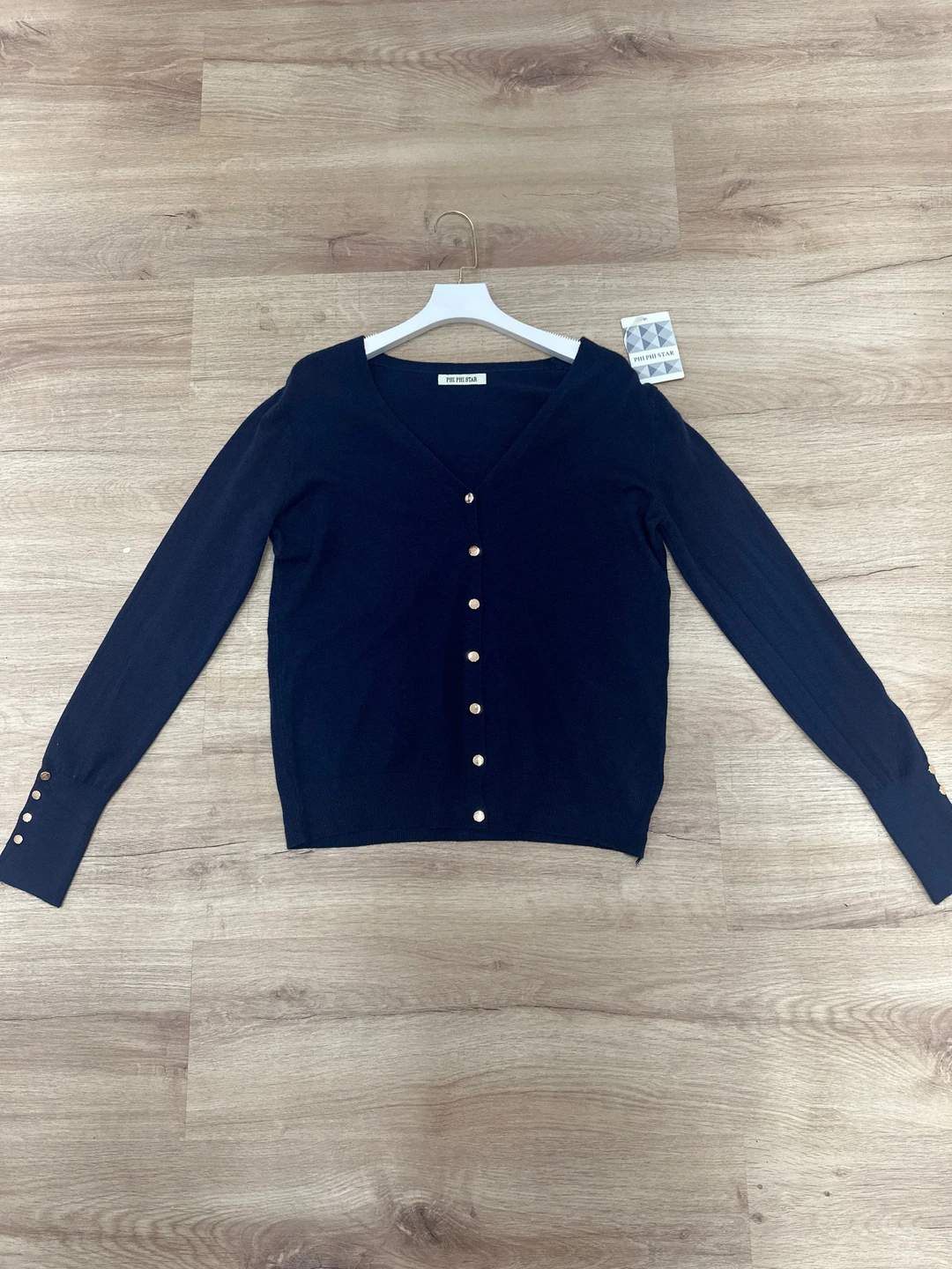 Cardigan in maglia con scollo a V