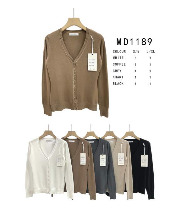 Cardigan in maglia con bottoni