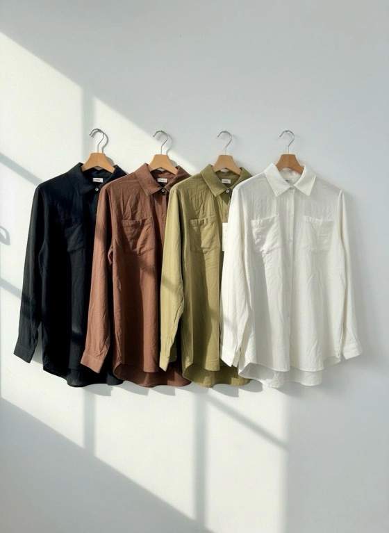 Camicia da donna a maniche lunghe