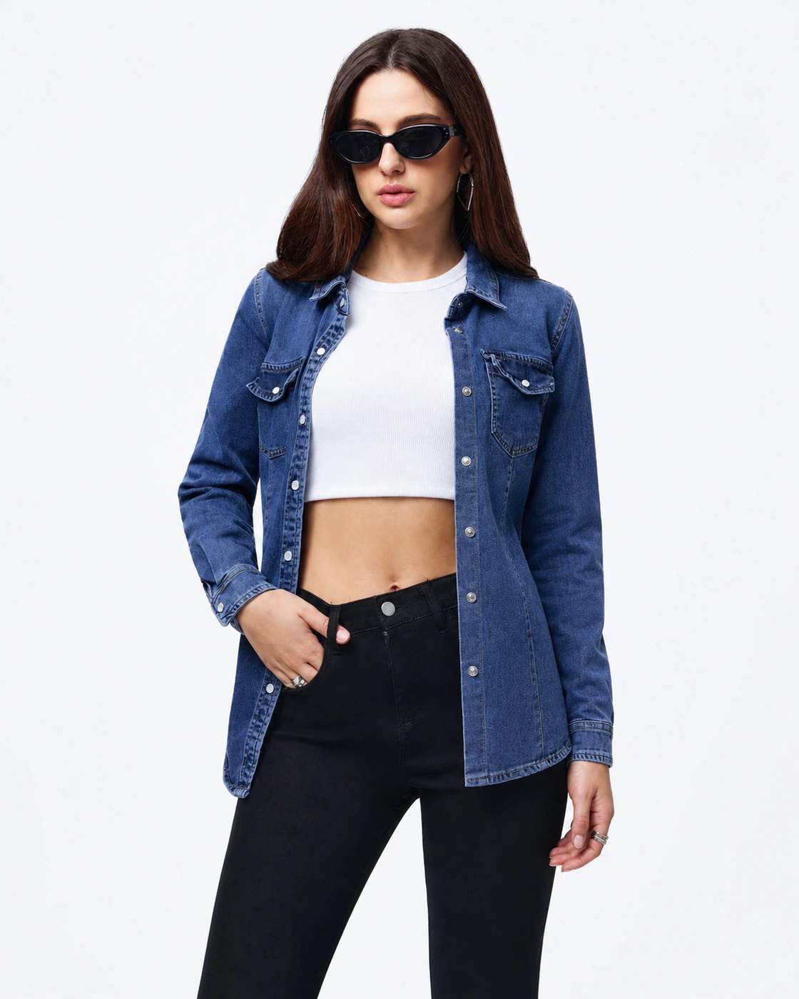 Camicia-giacca donna in denim