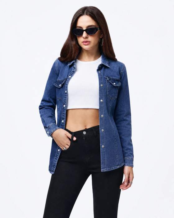 Camicia-giacca donna in denim