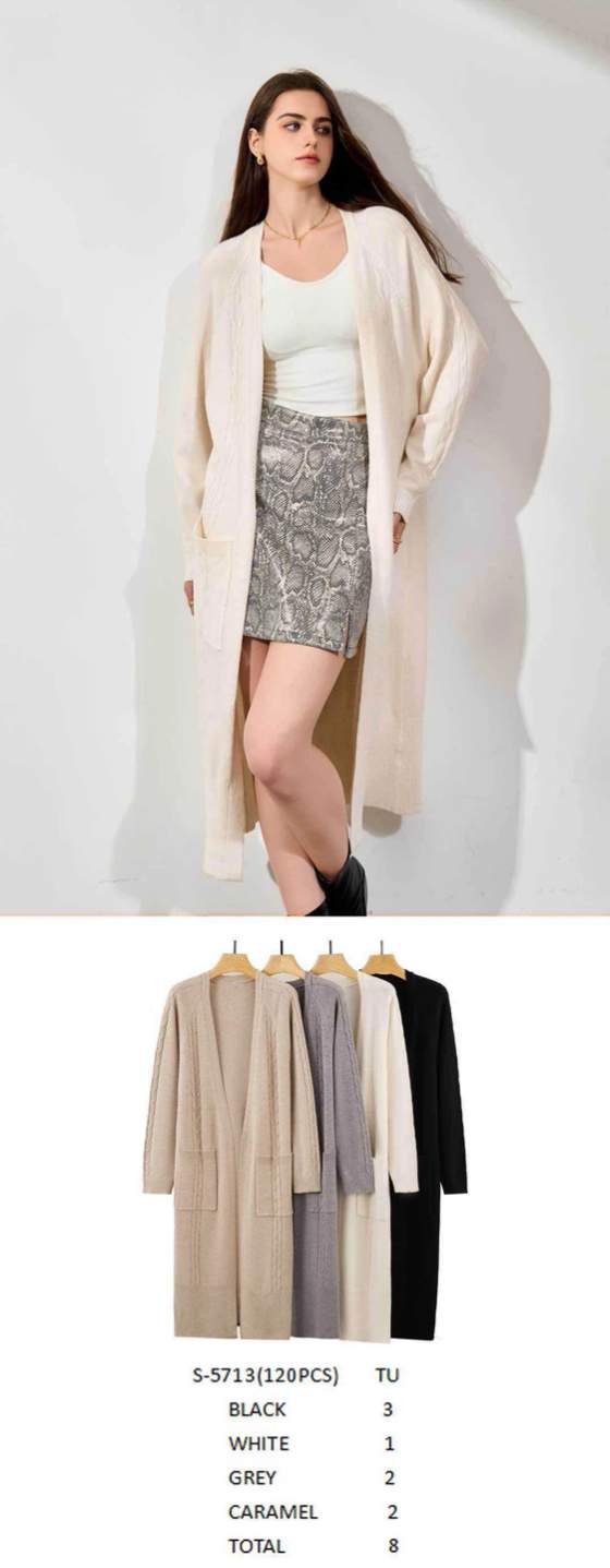 Cardigan lungo da donna