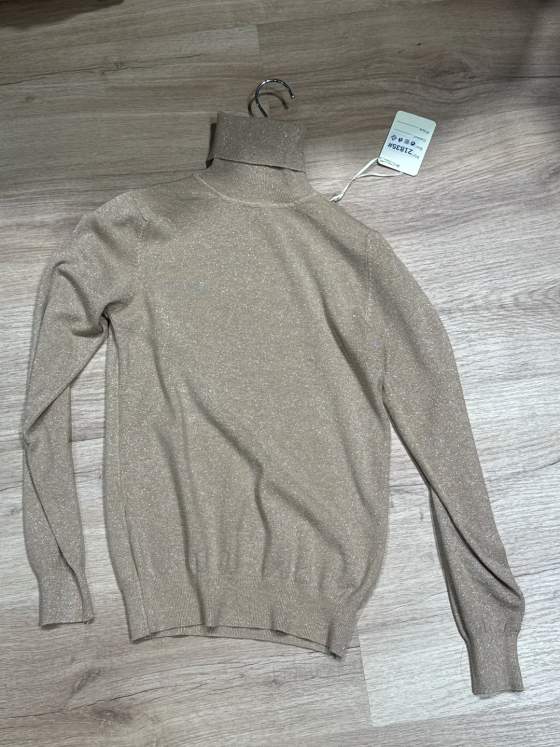 Maglia dolcevita con effetto brillante