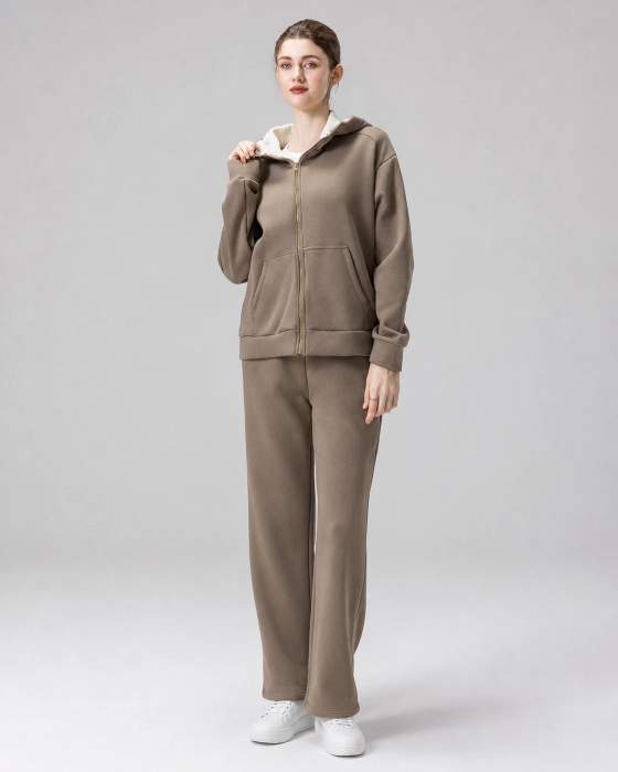 Felpa con cappuccio e zip
