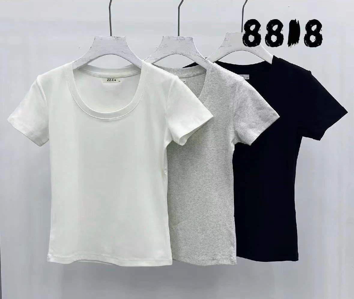 T-shirt a manica corta con girocollo