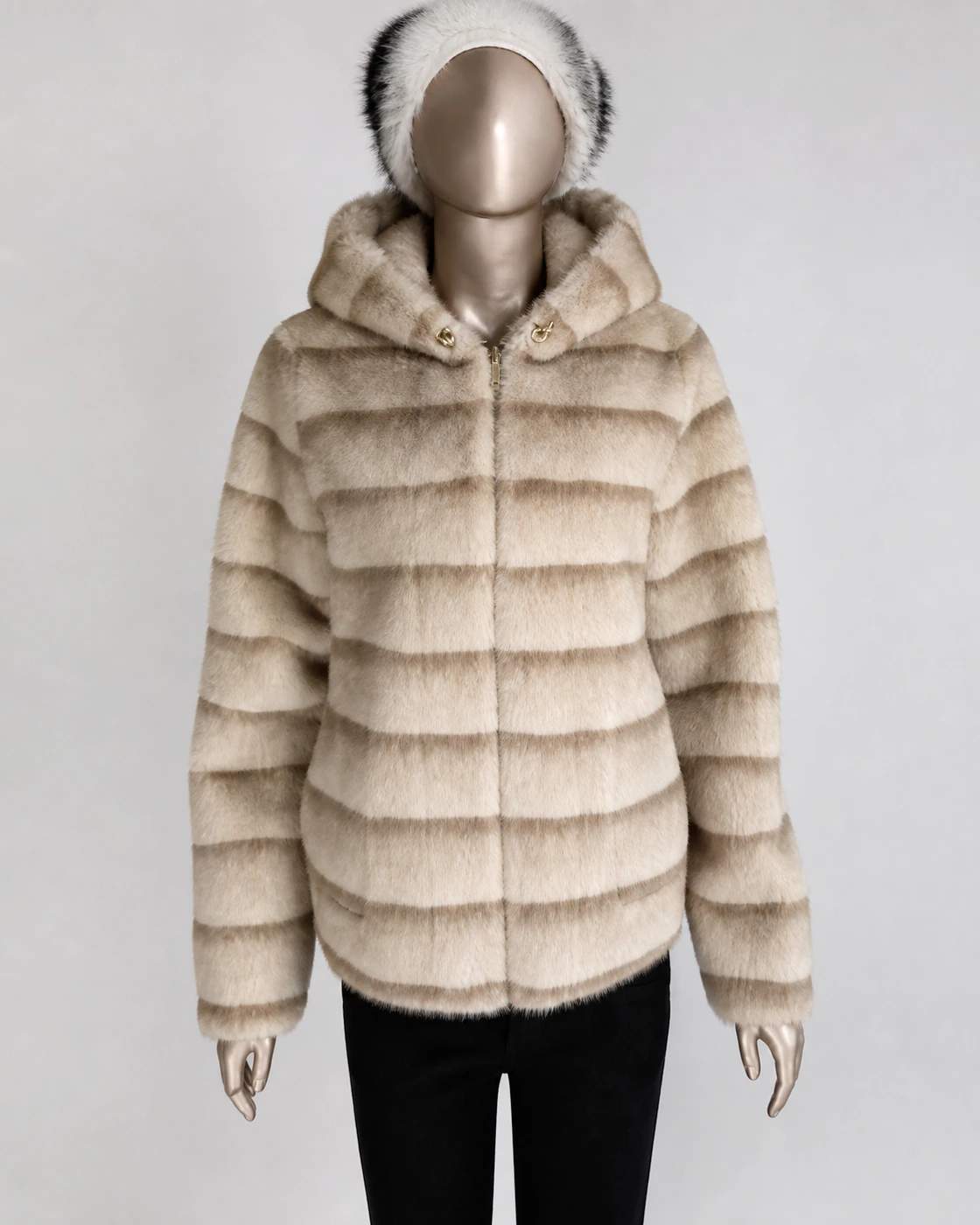 Giacca reversibile con cappuccio