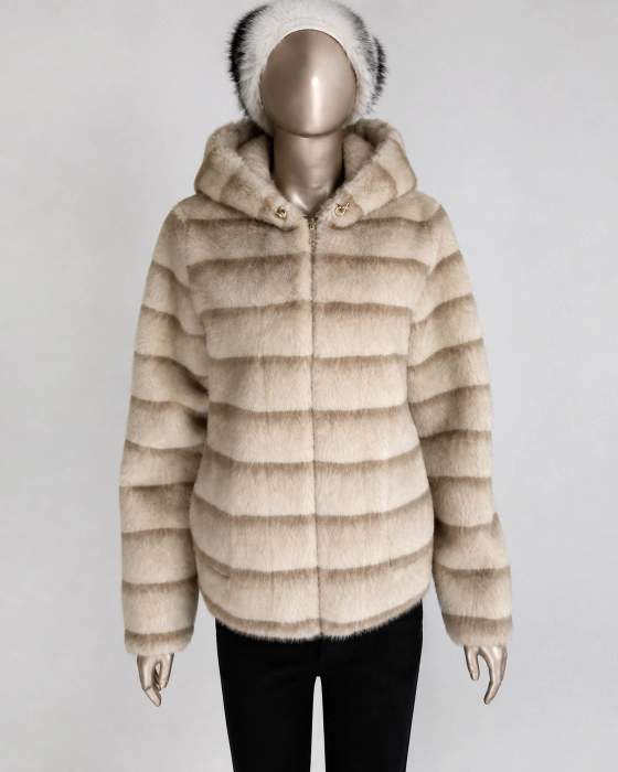 Giacca reversibile con cappuccio