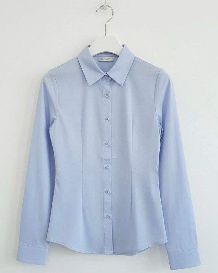 Camicia da donna azzurra
