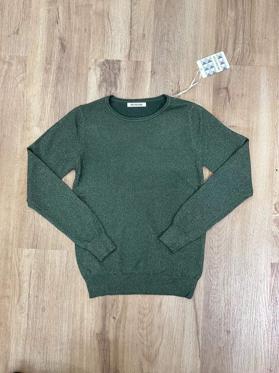 Maglia donna girocollo a manica lunga