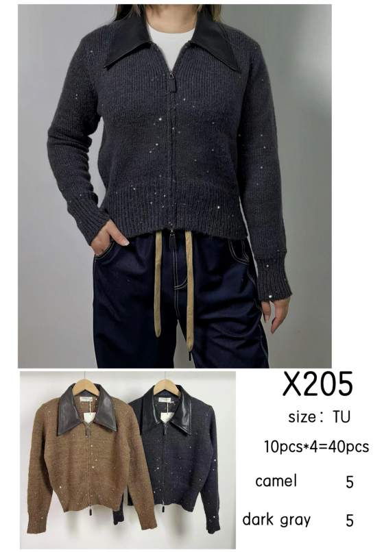 Maglione in maglia con paillettes