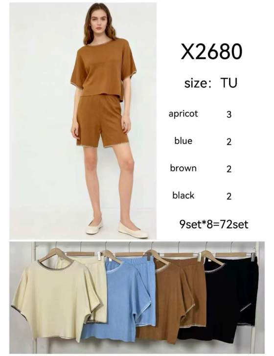 Completo top e shorts